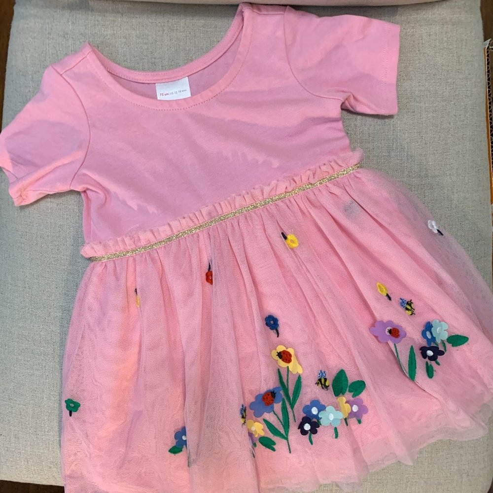 Hanna Andersson tulle dress with flowers